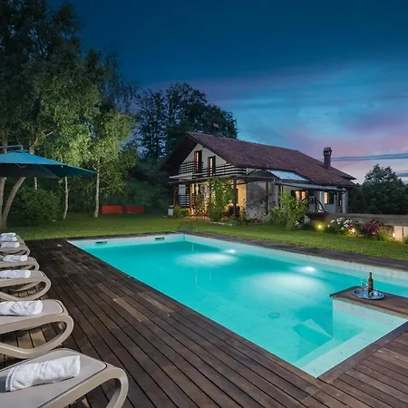 Villa Bella, Villa With Heated Pool Cerovlje Exterior photo